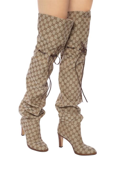 gucci womens knee high boots|Gucci thigh high boots sale.